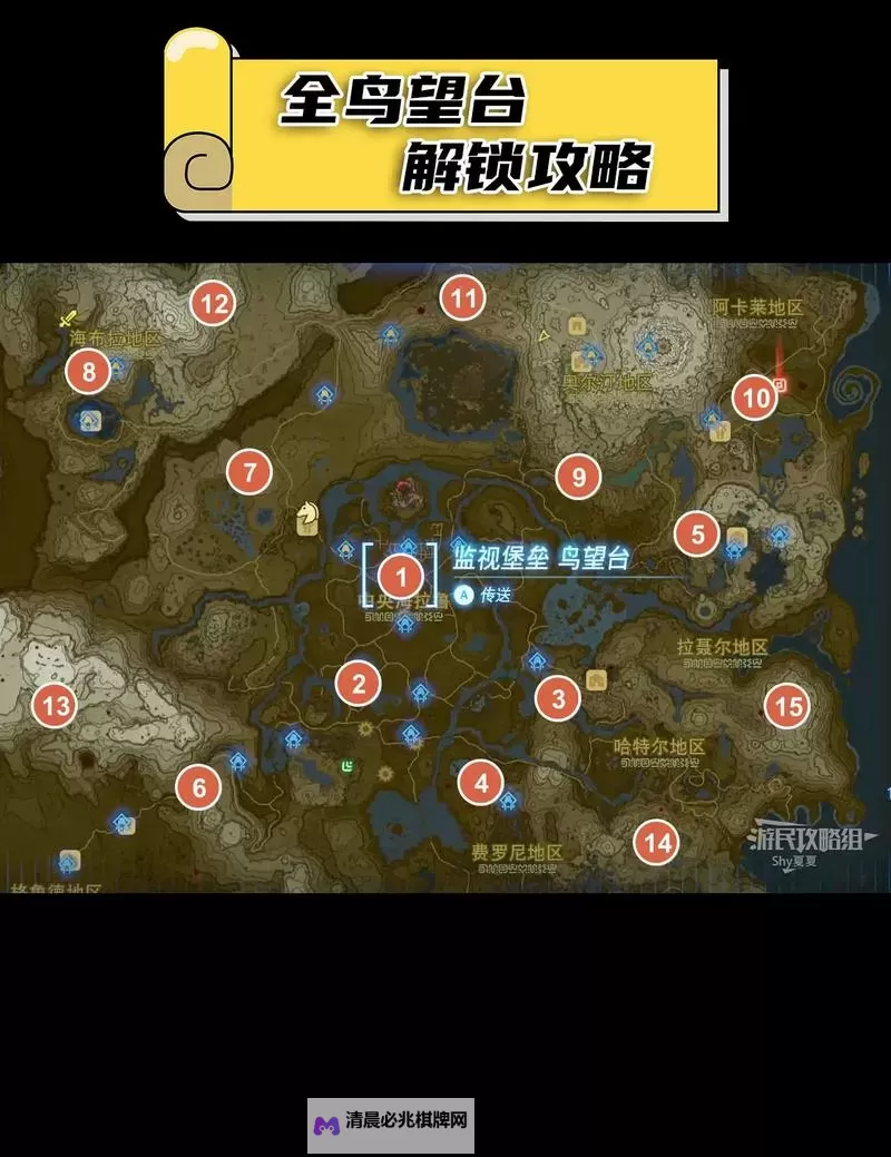 《塞尔达传说王国之泪》格鲁德峡谷鸟望台解锁教程图2