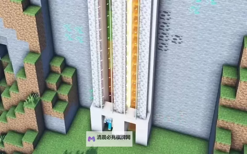 我的世界 无限叠加投掷器电梯建造方法 投掷电梯怎么建图1