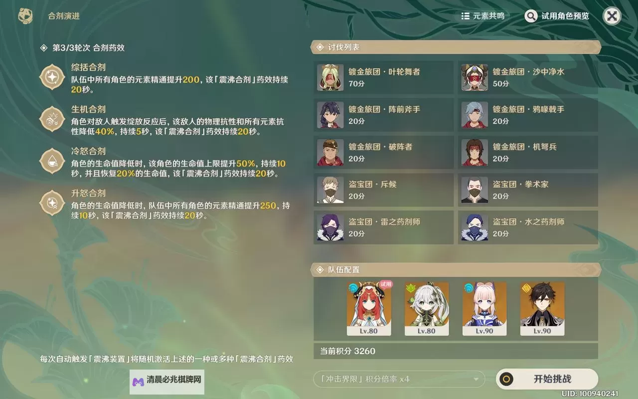 《原神》3.6合剂演进第二天阵容搭配推荐 合剂演进怎么配队图1