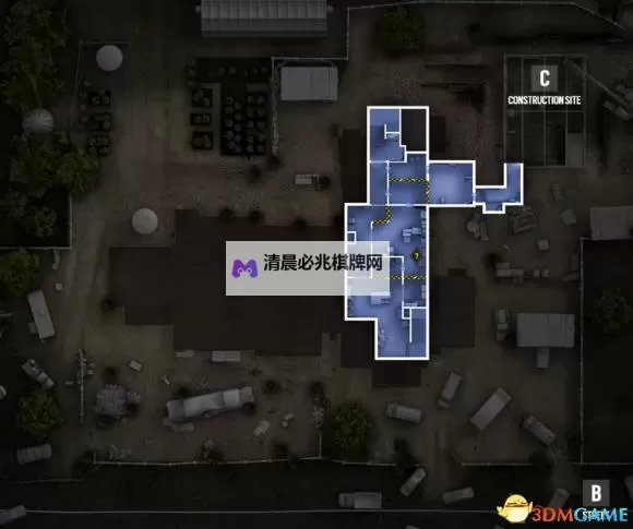 《彩虹六号围攻》别墅地图平面图图1