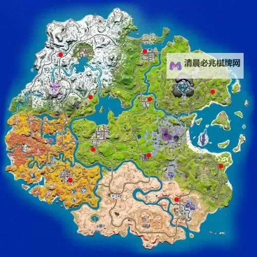 《堡垒之夜》棕榈天堂宝箱位置介绍 资源分布一览图1