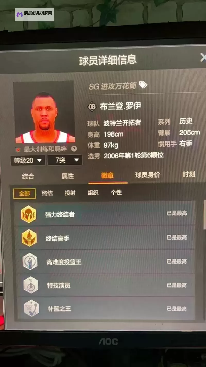 《NBA2K16》历史球星名单及能力值一览图1