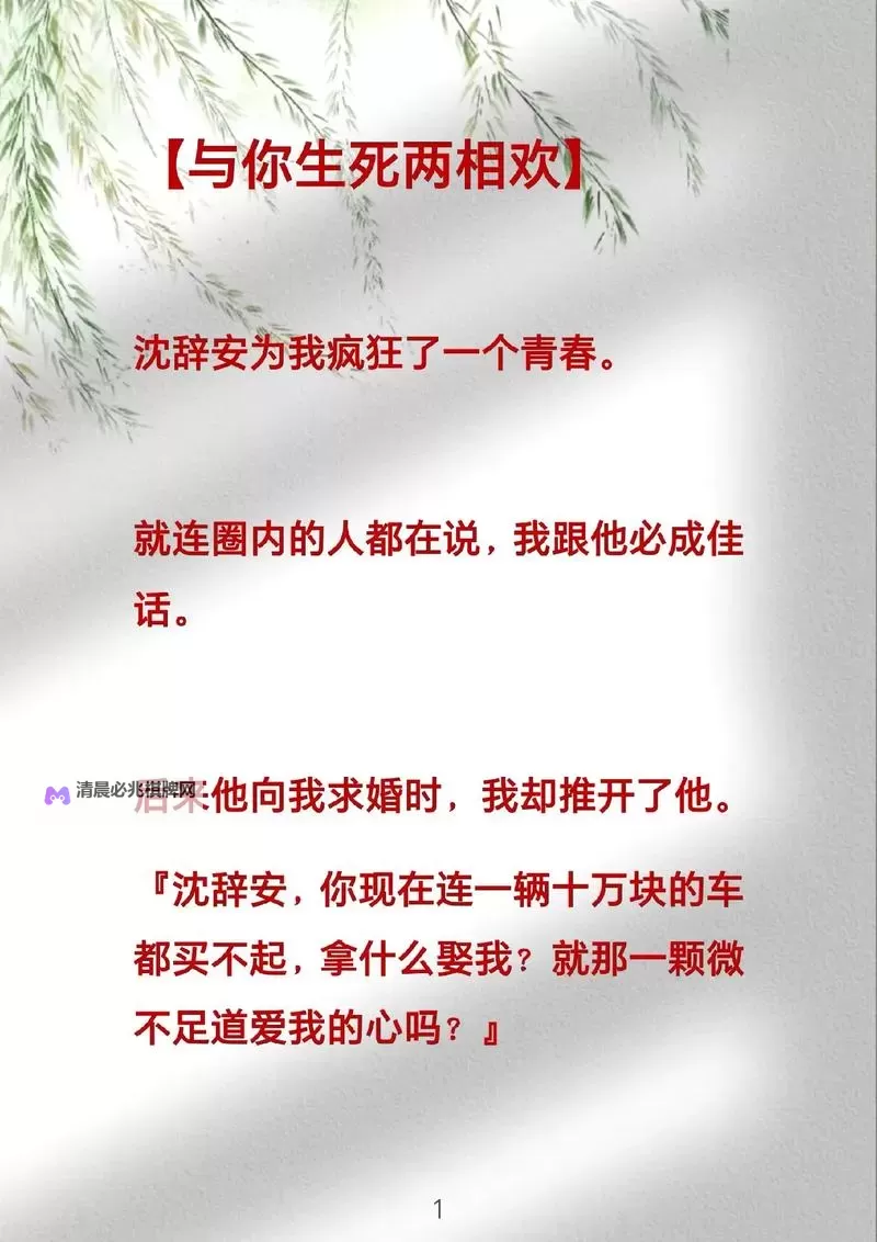 与你生死两相欢:爱与生命的永恒篇章图1